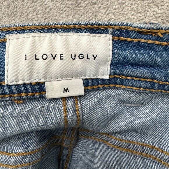 I Love Ugly Smart Zespy Pant Regular Rise Fixed Waist Tapered Slim Denim Jeans - Picture 13 of 16